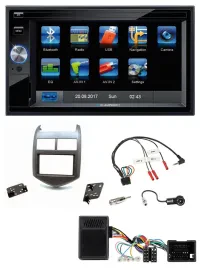 Blaupunkt Lenkrad USB Bluetooth TMC 2DIN Navigation für Chevrolet Aveo ab 11 dun