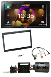 JVC DAB Lenkrad 2DIN Bluetooth USB Autoradio für Citroen C2 C3 Berlingo Jumpy Fi