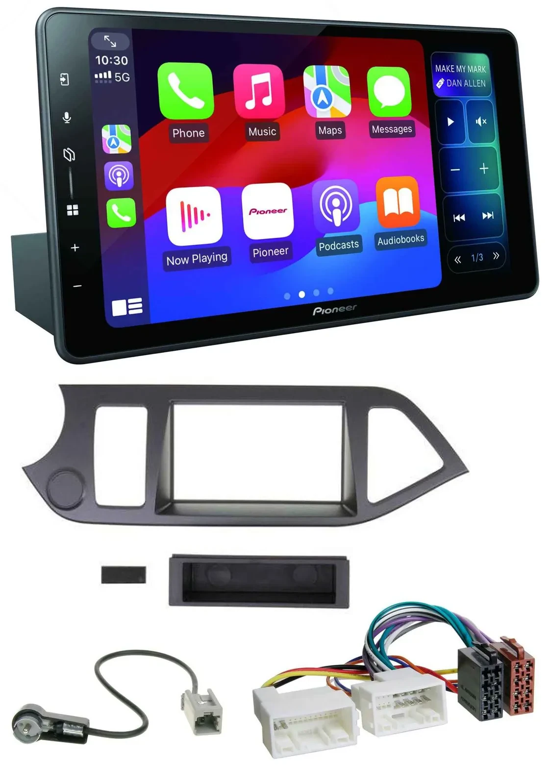 Автомагнитола Pioneer Bluetooth DAB MP3 USB для Kia Picanto (с 2011), без Start-Stop