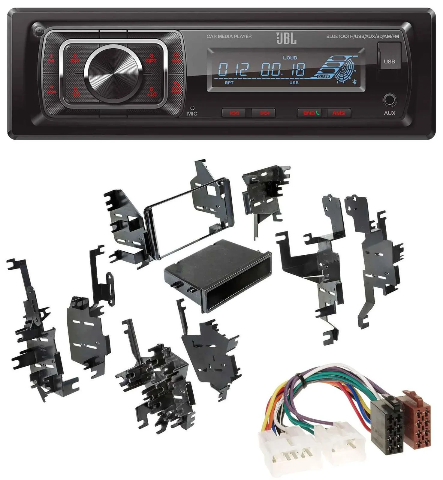 JBL SD AUX MP3 USB Bluetooth Autoradio für Toyota RAV-4 Celica MR2 Spyder bis 05