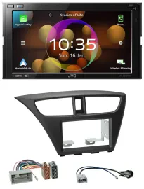 JVC DAB MP3 2DIN Bluetooth USB Autoradio für Honda Civic Hatchback ab 12