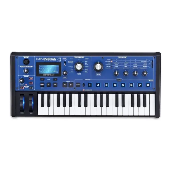 Novation MiniNova 37-Key Controller Synthesizer with 256 Sounds for Recording