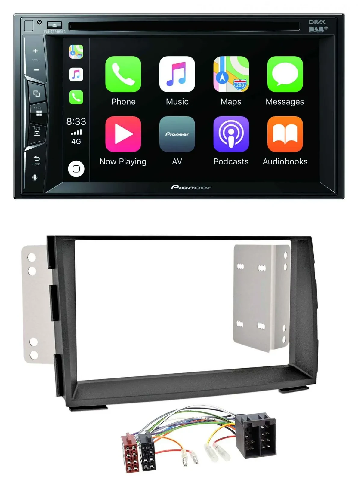 Автомагнитола для Kia Venga (YN, с 2009) Pioneer 2 DIN, MP3, USB, DVD, Bluetooth, DAB