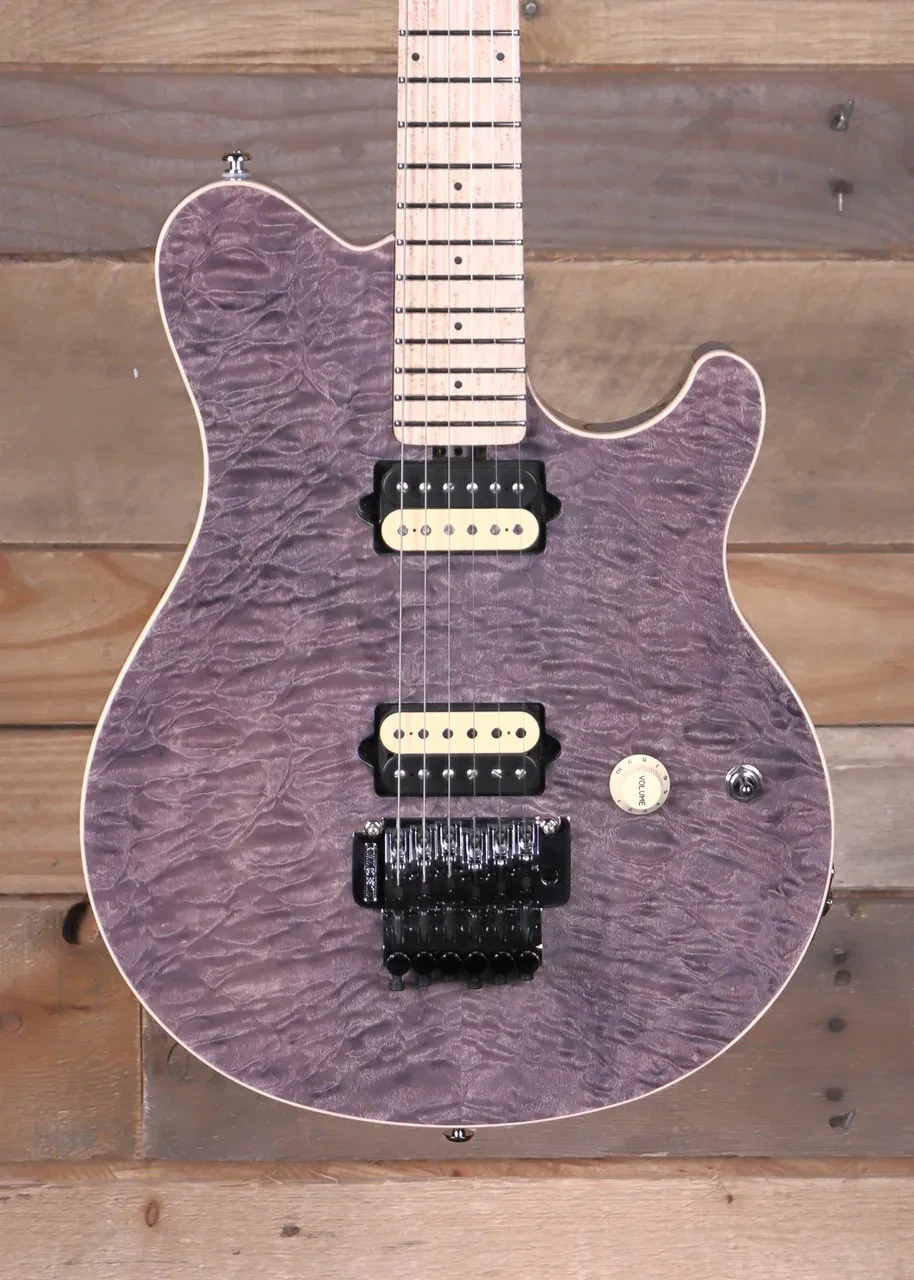 Электрогитара Music Man 30th Anniversary Axis черный полупрозрачный с кейсом