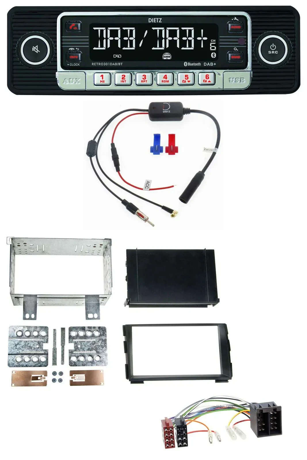Автомагнитола для Kia Ceed (2009–2012) и proCeed (2011–2013) Dietz MP3, DAB, Bluetooth, USB