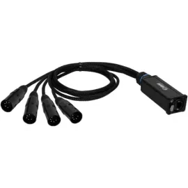 Adam Hall 4 STAR CATBOX XM5 Audio & DMX Multicore 4 XLR 5-Pol Male x Cat.6a Neu