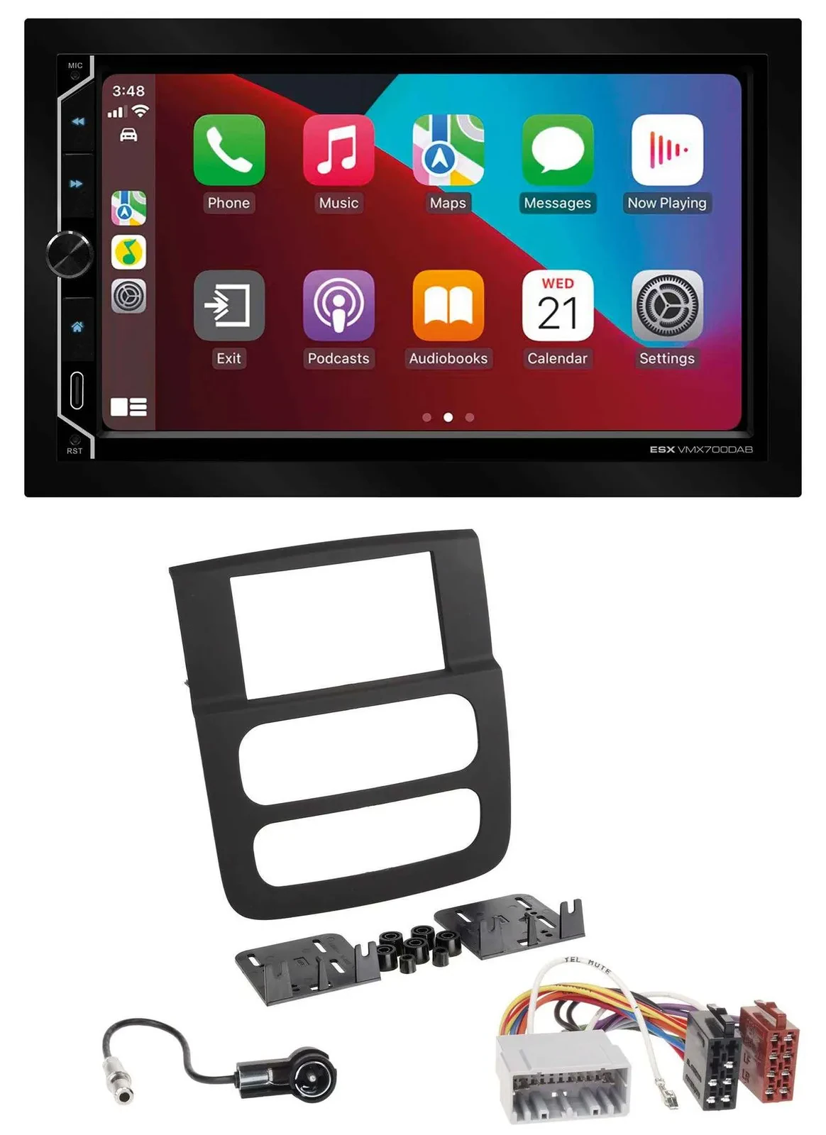 Автомагнитола ESX 2-DIN DAB USB MP3 Bluetooth для Dodge RAM (2002–2006)