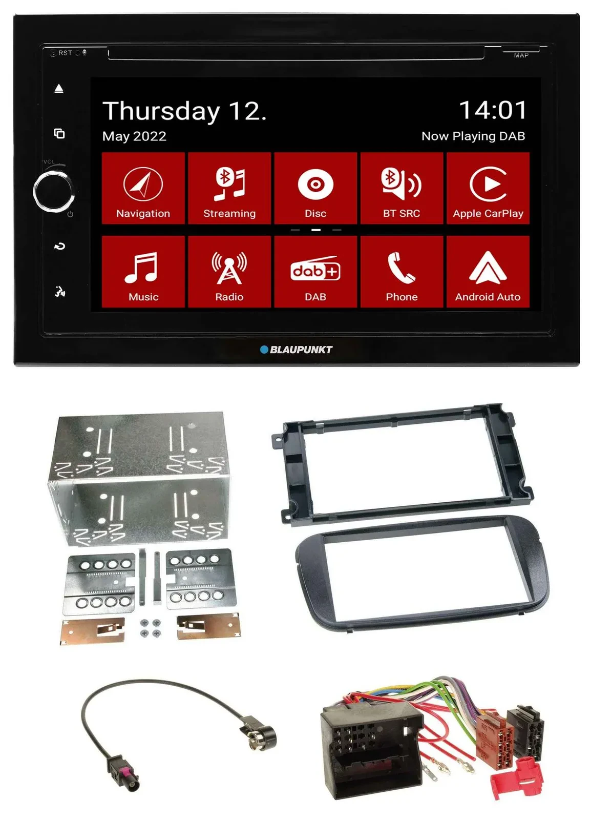 Blaupunkt MP3 DVD Bluetooth DAB 2DIN USB Autoradio für Ford S-Max Mondeo ab 2007
