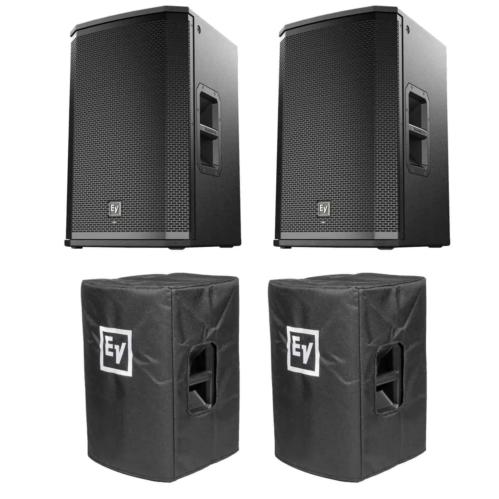 Electro-Voice ETX-12P 12” Powered/Actived DJ PA Speaker Pair and Covers