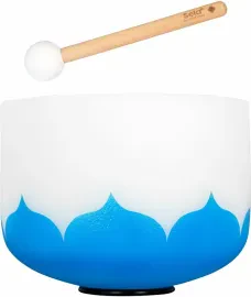 SELA SECL10G Crystal Singing Bowl Lotus G 440Hz
