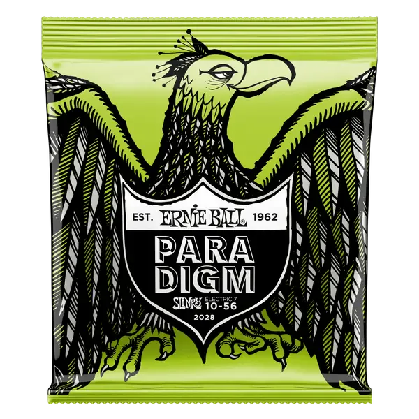 Струны для 7-струнной электрогитары Ernie Ball 2028 Paradigm Slinky Regular 10-56