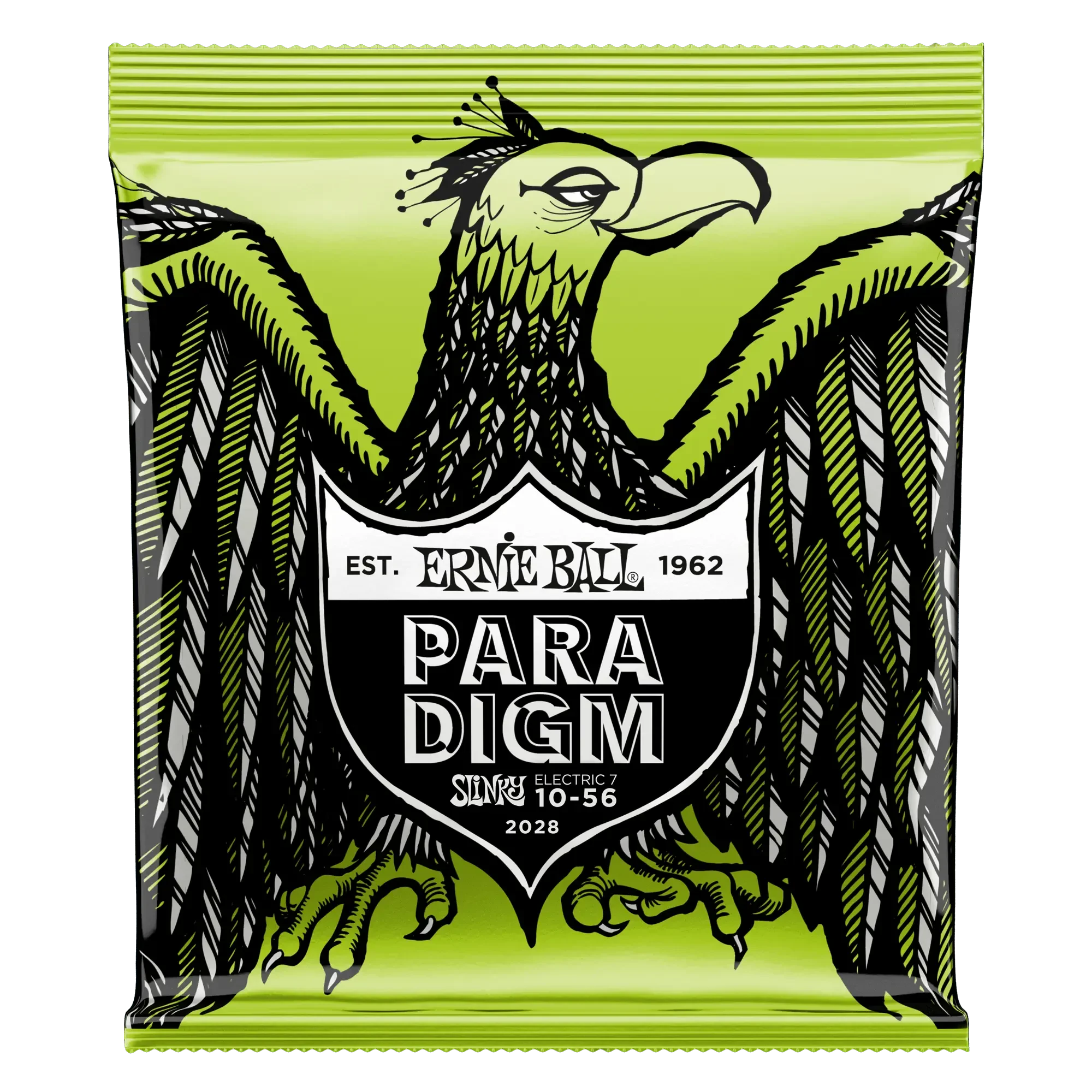 Струны для 7-струнной электрогитары Ernie Ball 2028 Paradigm Slinky Regular 10-56