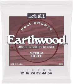 ERNIE BALL 2346 John Mayer Earthwood Bell Bronze Medium Light 12-54 - Струны для акустической гитары