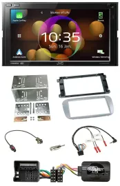 JVC DAB Lenkrad 2DIN Bluetooth USB Autoradio für Ford Mondeo S-Max 07-14 Profi s
