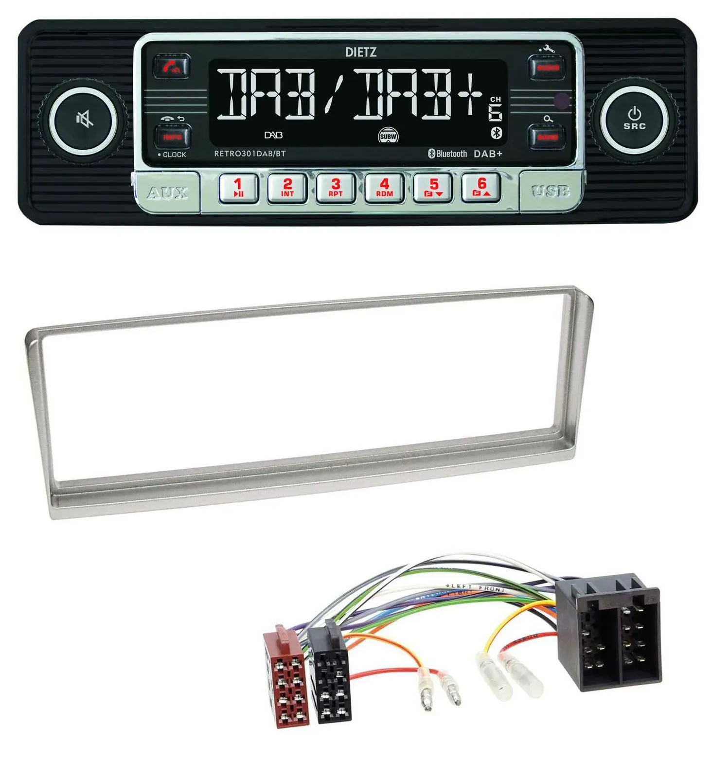 Dietz USB DAB MP3 Bluetooth Autoradio für Alfa Romeo 156 (2001-2003)
