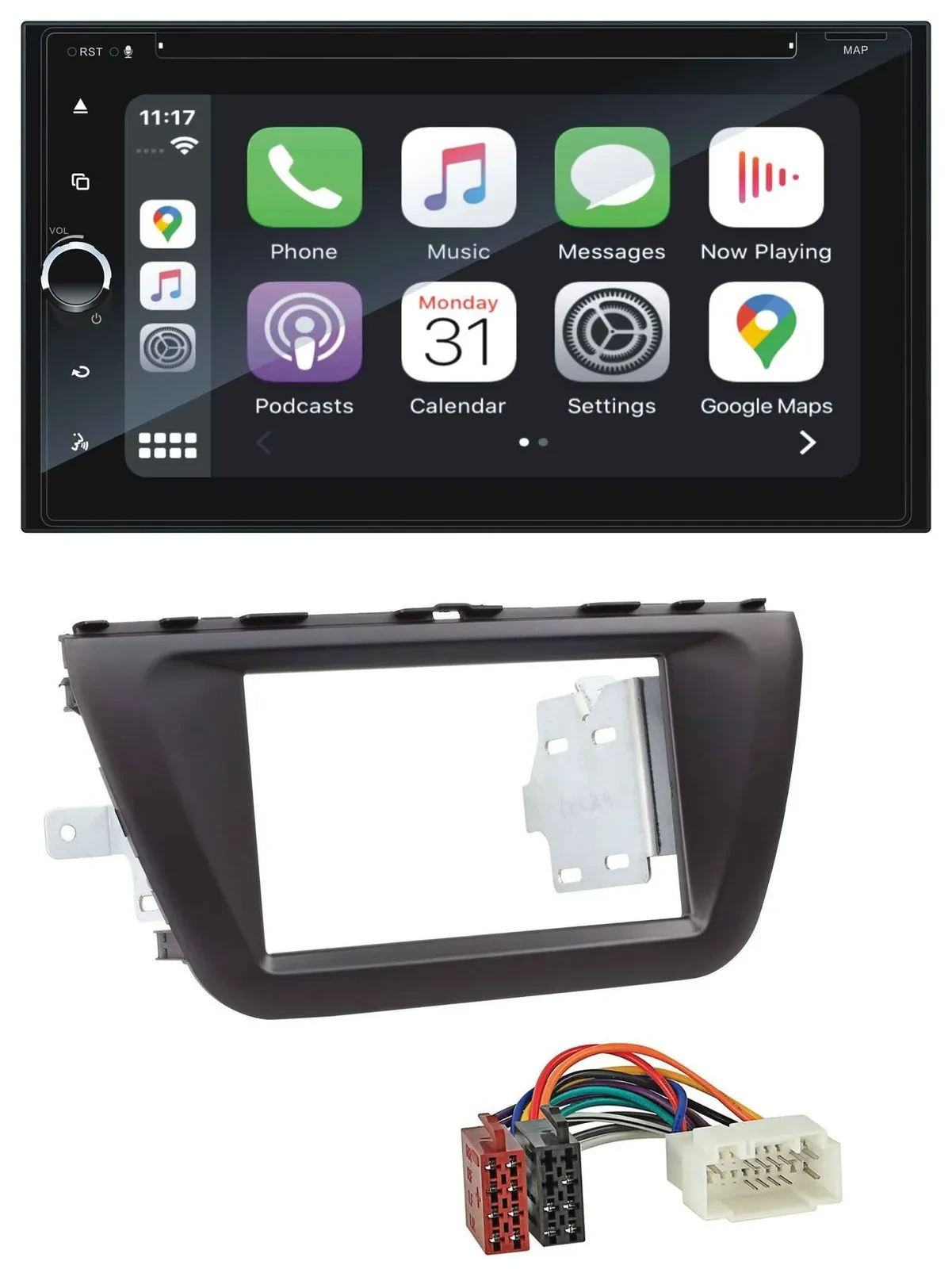 Blaupunkt 2DIN Bluetooth DAB USB DVD MP3 Autoradio für Suzuki SX4 (ab 2013)
