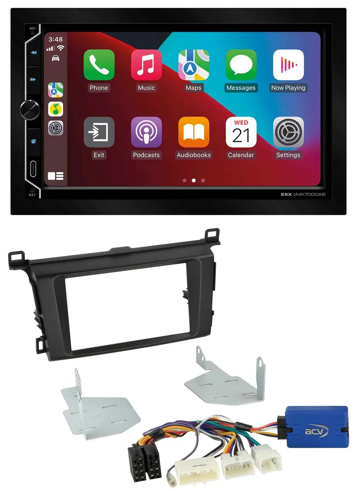 Автомагнитола для Toyota RAV4 ESX 2 DIN DAB USB MP3 Bluetooth