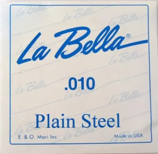 Струна для акустической и электрогитары La Bella PS010, сталь, калибр 10