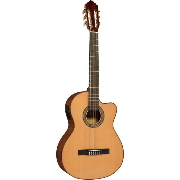 Классическая гитара с подключением Lucero LC150Sce Spruce/Sapele Cutaway Natural