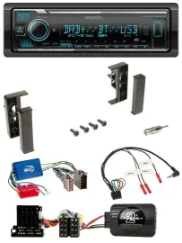 Kenwood Bluetooth Lenkrad DAB USB Autoradio für Audi A3 A4 A6 99-00 Aktivsystem