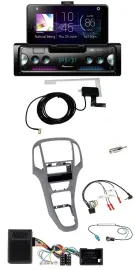 Pioneer DAB Bluetooth Lenkrad USB Autoradio für Opel Astra J ab 2009 Titan grau