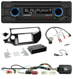 Blaupunkt Lenkrad MP3 CD Bluetooth USB Autoradio für Kia Rio UB ab 03/2015 piano
