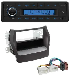 VDO AUX 1DIN MP3 USB Autoradio für Hyundai Santa Fe (ab 2012)