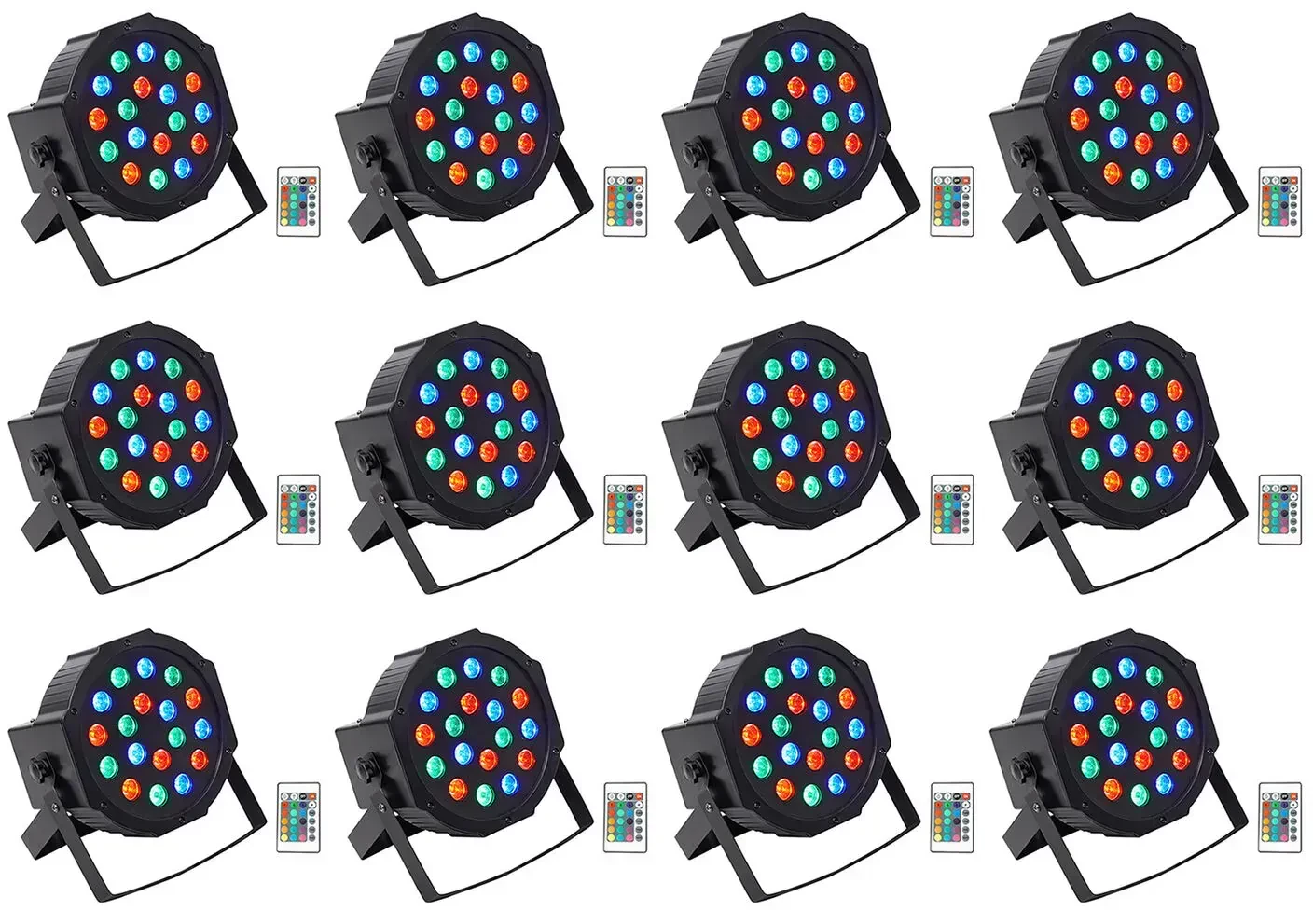 Светодиодный прибор Rockville BATTERY PAR 50 Black (12 штук)