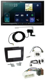 Pioneer 2DIN DAB USB MP3 Bluetooth Autoradio für Isuzu D-Max 2020 2021 Klavierla