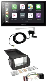 Pioneer USB MP3 2DIN Bluetooth DAB Autoradio für Citroen Nemo Fiat Fiorino Peuge