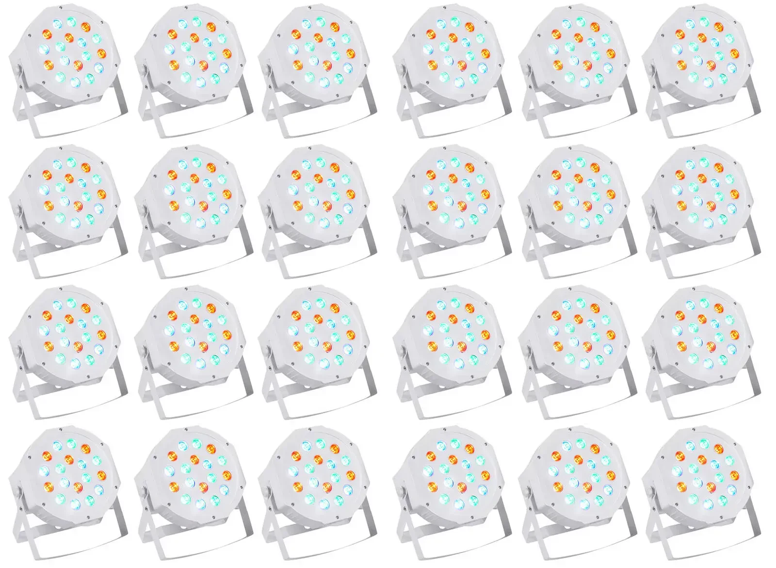 Светодиодный прибор Rockville RockPAR50 WHT LED RGB Compact (24 штуки)