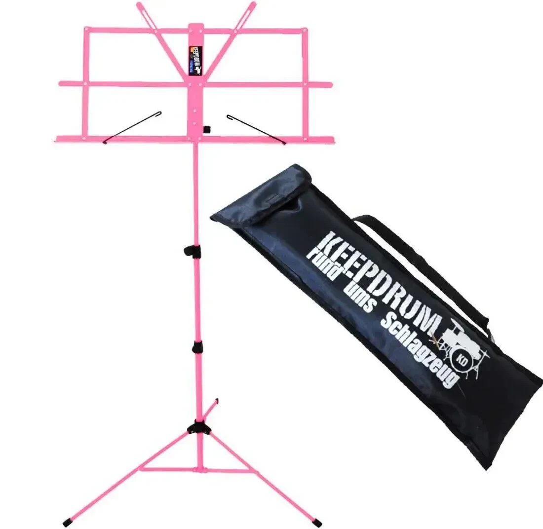 Пюпитр keepdrum MUS2PK Pink с чехлом