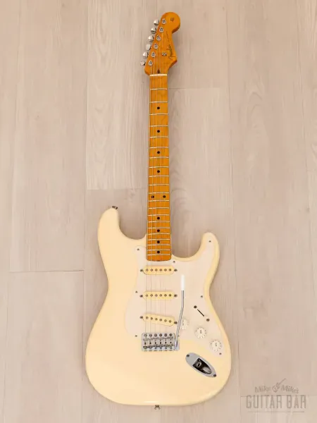 Электрогитара Fender Stratocaster 1957 Vintage Reissue ST57 Partscaster SSS Olympic White w/gigbag Japan 2011