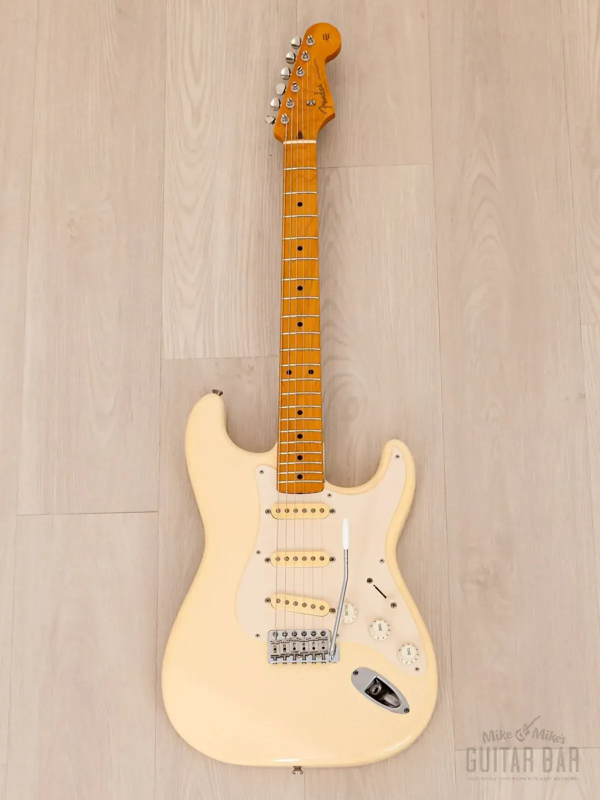 Электрогитара Fender Stratocaster 1957 Vintage Reissue ST57 Partscaster SSS Olympic White w/gigbag Japan 2011