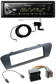 Автомагнитола Pioneer Bluetooth, DAB, USB, MP3 для Renault Scenic (с 2012), серый