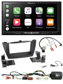 Pioneer 2DIN Lenkrad USB DAB DVD Bluetooth Autoradio für Hyundai Tucson 2010-201