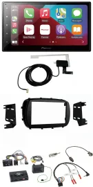 Pioneer USB Bluetooth DAB Lenkrad 2DIN Autoradio für Fiat 500X ab 2014