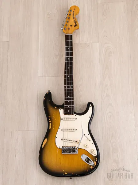 Электрогитара Fender Stratocaster SSS Sunburst w/case USA 1969