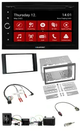 Blaupunkt 2DIN Lenkrad Bluetooth USB TMC DAB Navigation für Ford Kuga 2008-12 sc