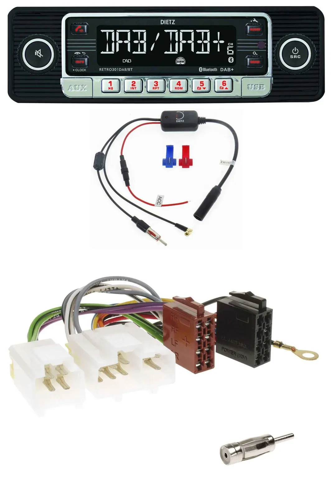 Dietz MP3 DAB Bluetooth USB Autoradio für Nissan Almera N15 (1995-2000)