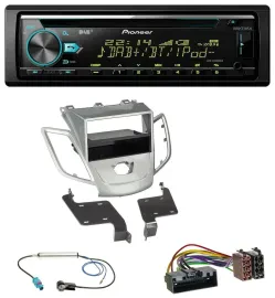 Pioneer DAB MP3 CD USB Bluetooth Autoradio für Ford Fiesta JA8 10-17 ohne Displa
