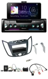 Pioneer USB Lenkrad Bluetooth DAB Autoradio für Ford C-Max Kuga dunkelgrau