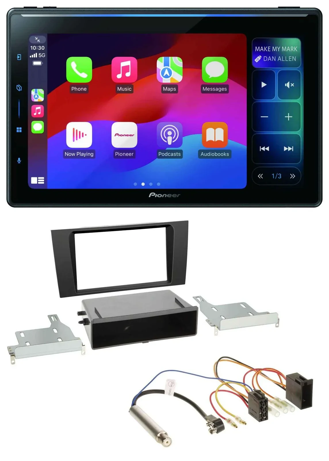 Pioneer Bluetooth DAB MP3 USB Autoradio für Audi A4 (B5 1999-2001) Symphony