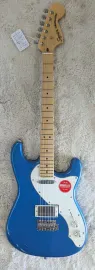 Fender Squier Paranormal Stratocaster Deluxe Electric Guitar, Lake Placid Blue