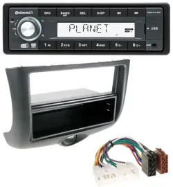 Continental MP3 AUX USB DAB 1DIN Autoradio für Toyota Yaris (1999-2003)