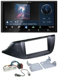 Kenwood Bluetooth 2DIN USB DAB MP3 Autoradio für Kia Ceed (ab 12) schwarz