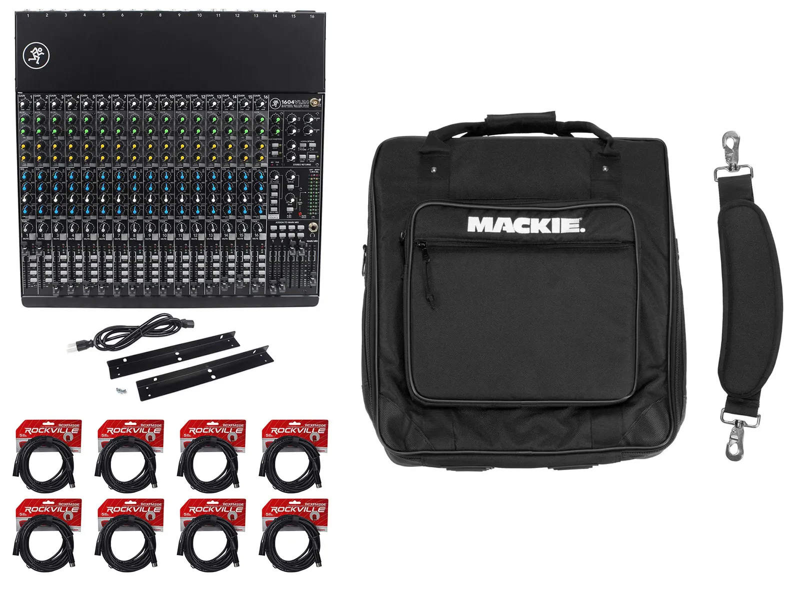 Аналоговый микшер Mackie 1604VLZ4 с чехлом и кабелями