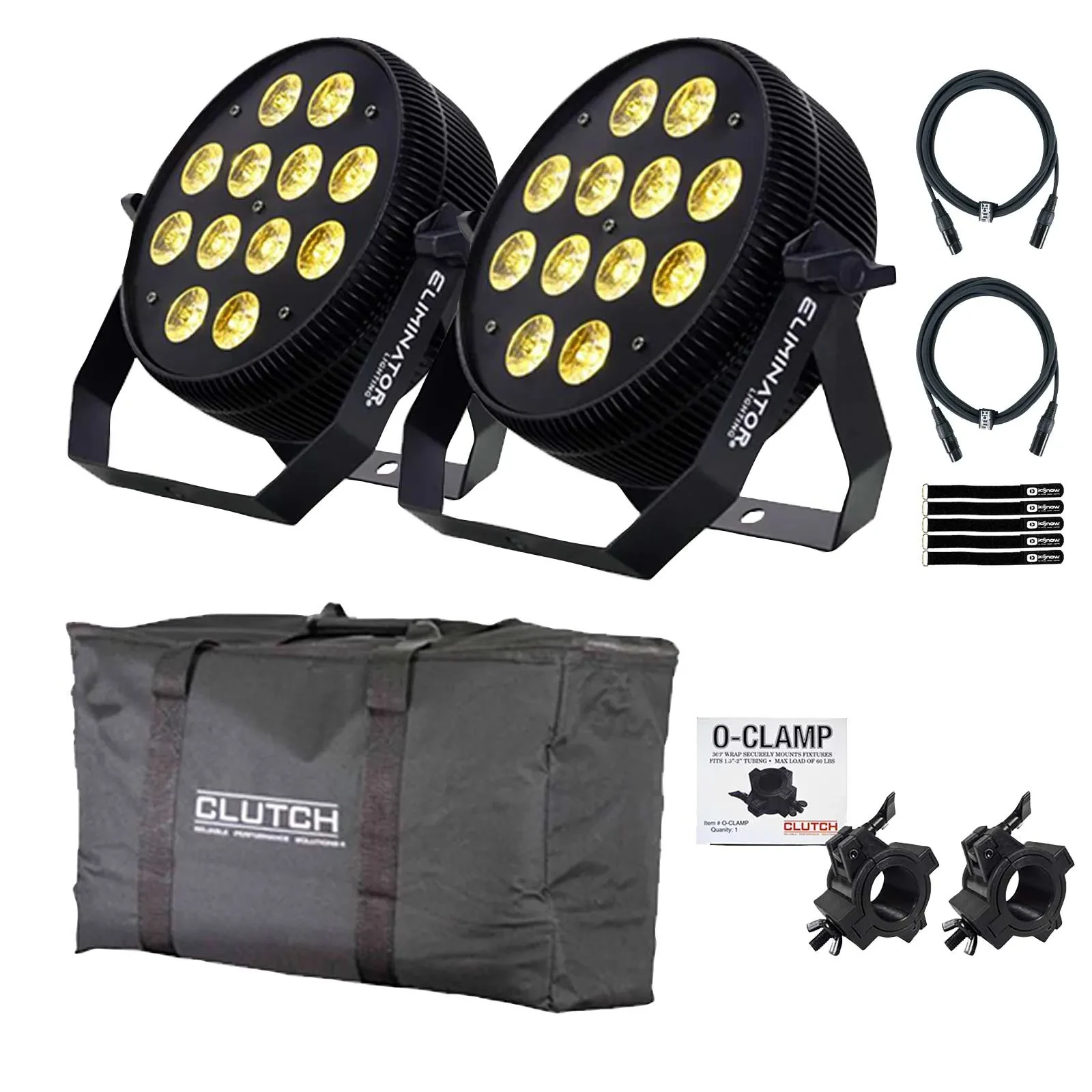 Прожектор PAR Eliminator Lighting LP HEX 12 PLUS 12x18W RGBWA+UV Flat Par (набор, 2 шт.)