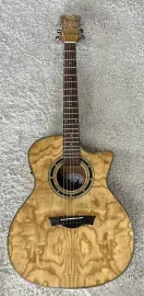 Dean EQA GN Exotica Quilt Ash Acoustic-Electric Guitar in a Gloss Natural Finish