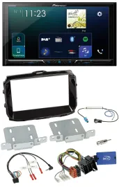 Pioneer Lenkrad Bluetooth USB 2DIN DAB Autoradio für Alfa Giulietta ISO 2013-202